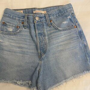 Levi's 501 Ribcage Shorts Size 25